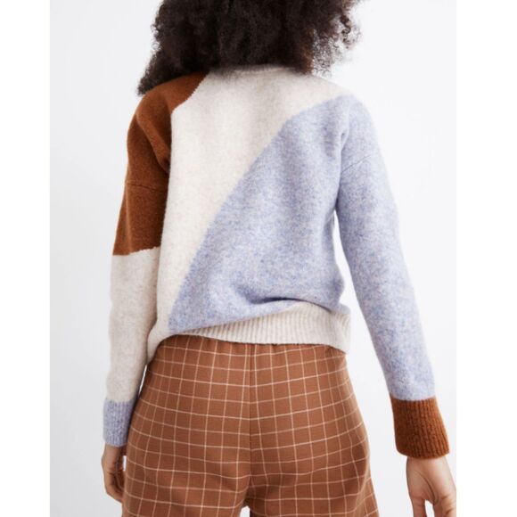 Madewell Women's NC683 Size XS Heather Chalk Cedarbrook Pullover Sweater - Picture 2 of 8